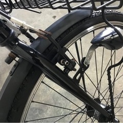 318★岐阜発　△CORTEZ/軽量アルミ△27インチ/クロスバイク/自転車/カゴ付き/走行確認/防犯有り/ベル破損有り/6段変速/現状品　R5.12/1★v
