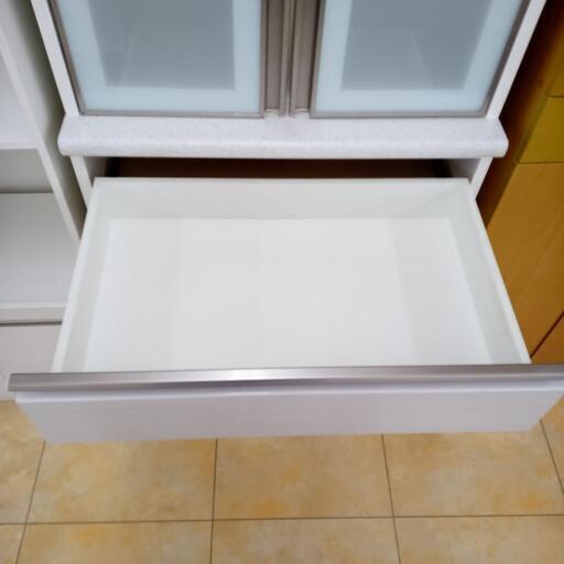 ★ジモティ割あり★  食器棚 白 H200×D46.5×W70.5 クリーニング済み OJ4285 ☆ジモティ割あり☆ 食器棚 白 H200×D46.5×W70.5 クリーニング済み OJ4285