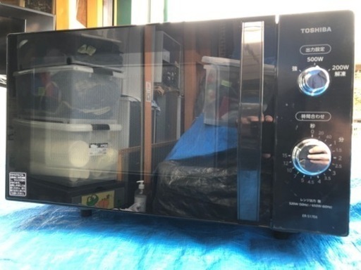 (ジ39)SALE‼️¥11,000(税込) TOSHIBA 電子レンジ ER-S17E6(K) 2022年製