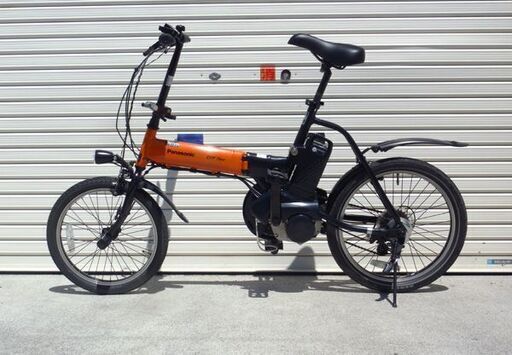 札幌市/清田区 Panasonic/パナソニック 折りたたみ電動アシスト自転車 OFF Time BE-ELW073A 前18型/後20型 7段変速 オフタイム オレンジ×ブラック 2020年モデル 長押し5点灯