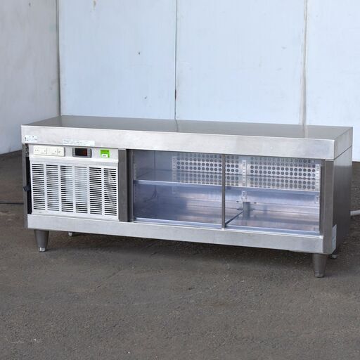 ≪yt1277ジ≫ ビーエム株式会社 冷蔵ショーケース/ネタケース N-120(LBT) 幅120cm 簡易動作確認済 現状品 寿司/鮮魚 60128-05