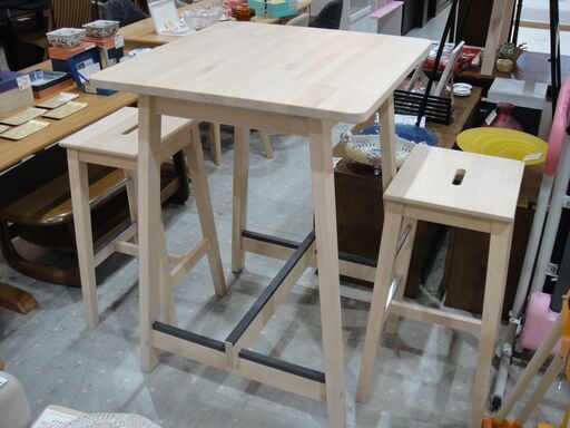 IKEA ダイニング３点セット【モノ市場東海店】159