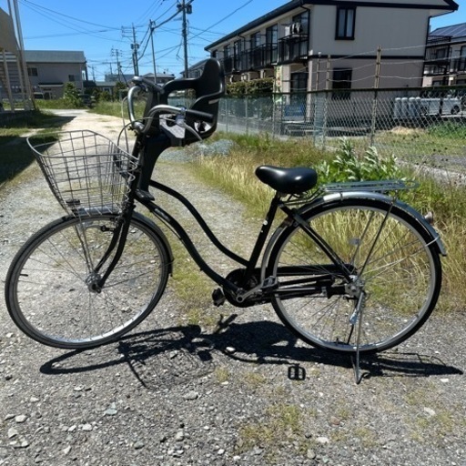 27インチの自転車とOGKの前載せシート
