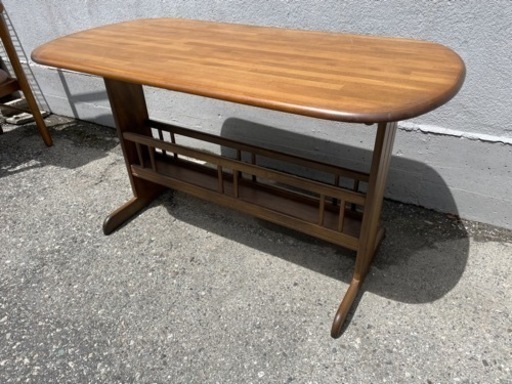 ★ 古家具 ★ 昭和レトロ コイズミ ダイニングテーブル ２人掛け 120x60x68cm 机 つくえ
