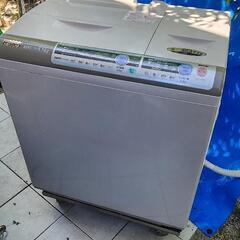 （決）SANYO全自動洗濯機　二層分け洗い　8.5kg　珍しい両...