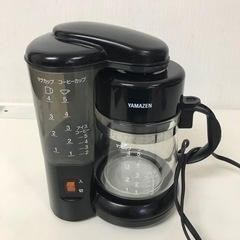 【引取】山善(YAMAZEN) コーヒーメーカー 650ml(5杯用) ブラック YCA-500(B) 2019年製