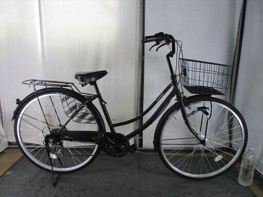 D510　★限定特価★ 中古自転車 【　27インチ　ママチャリ　黒　LEDオートライト 】