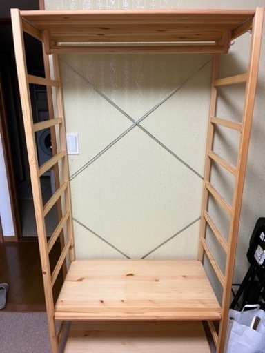 【無印良品】パイン材ワードローブ