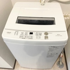 【配送可】アクア 洗濯機 6kｇ AQW-KS6N(w) 2022年 