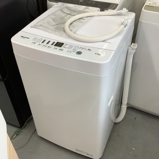 ＊【中古美品】Hisense ハイセンス HW-T45D 全自動洗濯機 4.5kg 2021年製 動作品 家電 生活家電 洗濯機