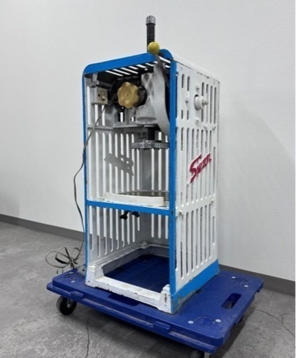 SNT229 希少 スワン Swan 池永鉄工 業務用電動かき氷機 氷削機 アンティーク 古道具 昭和レトロ 動作確認済