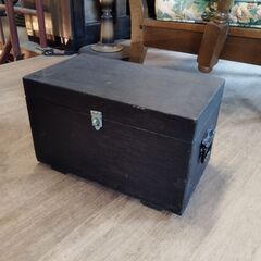 黒い木箱 ボックス 小物入れ 小物収納　/TJ-1784 2F北