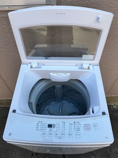 ⑭M2【税込み】美品 ニトリ 6kg 全自動洗濯機 NTR60 ガラストップ 2021  