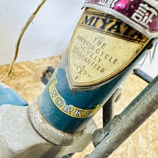 MIYATA WORKS 自転車 昭和レトロ 運搬車 革サドル 26インチ Yahoo