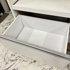 W 17597 大川家具 ステンレストップキッチンカウンター ◇大阪市内・東 