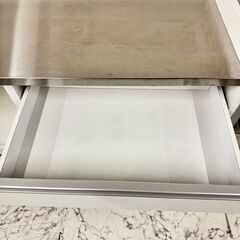 W 17597 大川家具 ステンレストップキッチンカウンター ◇大阪市内・東 