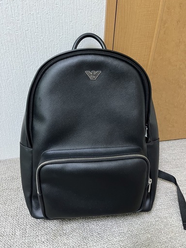 【少し美品】エンポリオアルマーニ メンズバッグ リュック バックパック ブラック　タグ付き