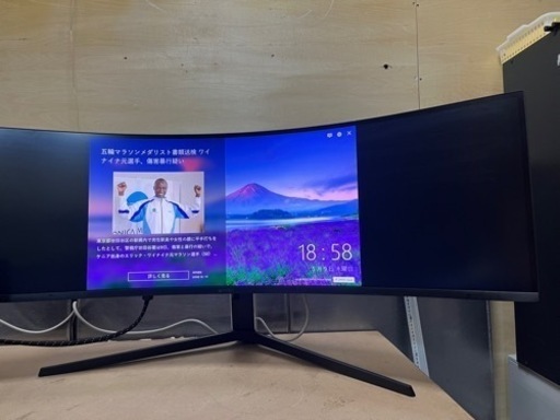 お値下げ！　SAMSUNG  49インチ C49G95TSSC オデッセイ G9 ゲーミング 曲面ディスプレイ 5K 240Hz ウルトラワイド ゲームモニター 2021年製 中古品 ③