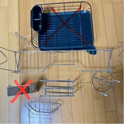 キッチン雑貨　台所用品　ステンレス　水切りラック　包丁立て　ラック