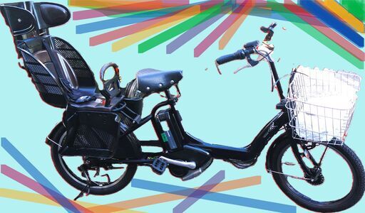 ｄ83土日もお子様と土足のままいろいろなタイプの電動自転車のご試乗可能です。  ️電動自転車・リサイクル専門店　　ご試乗をしてから、ご購入できます。  ２０インチ、チャイルドシート、２人乗り、３人乗り、１人乗り電動自転車  バカ良心的な電動自転車屋１００日間・安心の無料点検・️無料交換保証サービス付き  後ろチャイルドシートを大きめのかごに変更のオプション無料です。  バッテリーは新品の９０％以上の性能です。  １回の充電で３