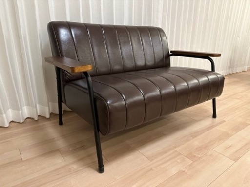 E47 美品！ニトリ製 本革（一部合皮）電動リクライニングソファ 【美品】