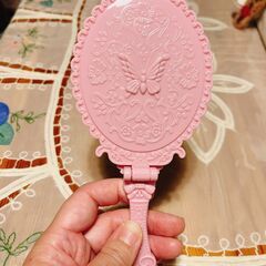 アナスイ風のピンクの手鏡