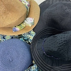 紫外線防止SALE☀️運動会　公園　帽子4個セットレディース