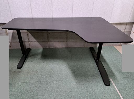 IKEA BEKANT イケア ベカント 事務机 パソコンデスク 高さ調整可 作業テーブル 幅160cm×奥行60cm～110cm×高さ67cm～85cm