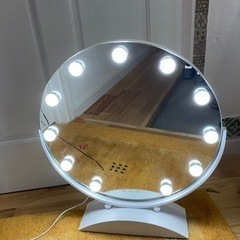無料 LEDライト付大型鏡