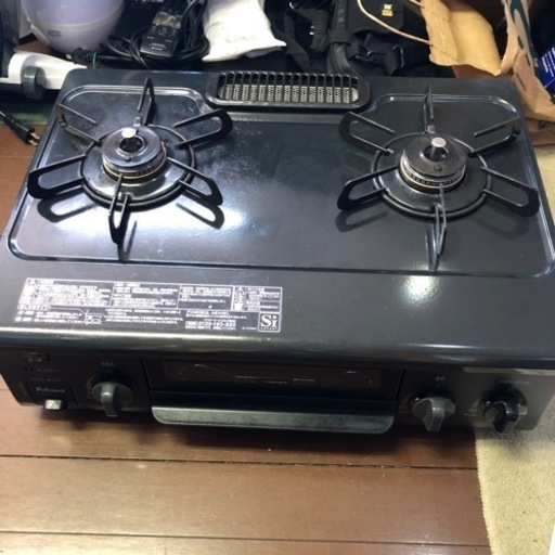 パロマ　paloma ガスコンロ　黒　IC-S37K-L 説明書付き
