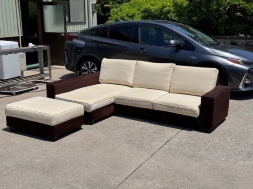 決まりました☆シミ汚れあり高級家具☆Armonia☆アルモニア☆L字ソファー☆カウチソファー☆シミ汚れ有☆格安☆中古☆配達相談可能☆早い者勝ち新生活に♪