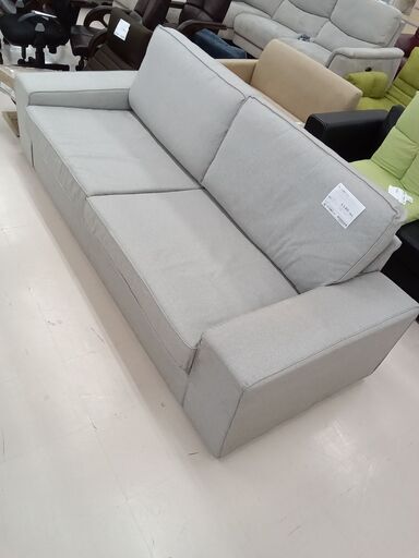 ★ジモティ割あり★ IKEA ソファー グレー W227×D90×H82 クリーニング済み TC2827