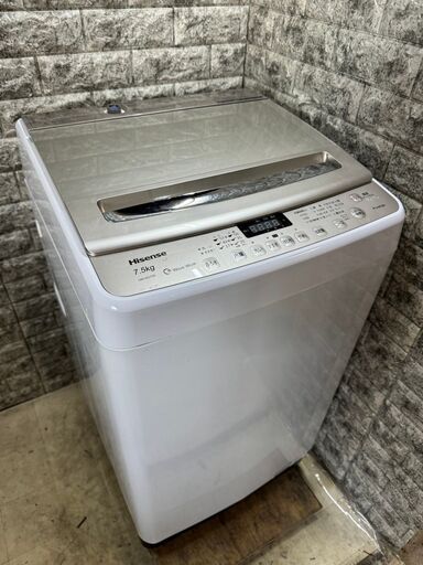 全国送料無料★3か月保証付き★洗濯機★ハイセンス★2018年★7.5kg★HW-DG75A★S-863