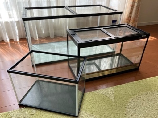 爬虫類ケージ　３点セット