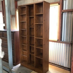 本棚‼️大量 たくさん入ります！ スライド 木製