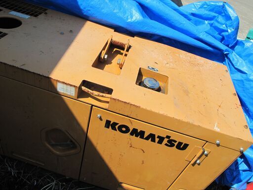 札幌市【お引き取りこれる方】ジャンク不動品 コマツ 発動発電機 EG20BS