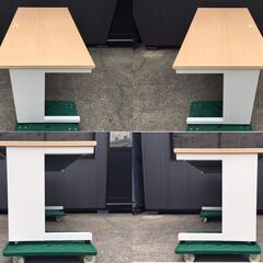 【良品/美品/2台セットで】 PLUS/プラス　スチールOAデスク/フラットライン/平机/引出し　SP-T147 WM　W1400×D700×H700 【複数台対応可】