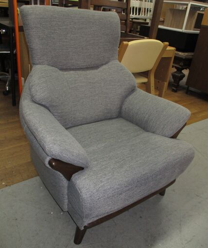 R450 NITORI ニトリ 1人用布張りソファ(コウテイ3 DR-GY) Used・良品