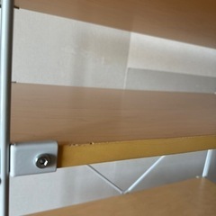無印良品　スチールユニットシェルフ　木製棚　ワイド　中