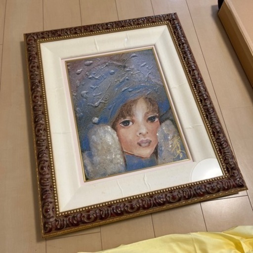 美術品 絵画　工藤静香　「ピュアスノー」　101/250 外寸：595×715mm 作品保証書付き