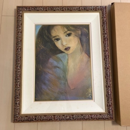 美術品 絵画　工藤静香　「誘惑」　134/250 外寸：660×810mm 作品保証書付き