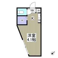 🏢安心の叶えRoom✨『1R』中野区沼袋🉐🛜 無料(J:C…