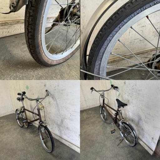 325□岐阜発　△Kon‘s Labo / 小径自転車 / 20インチ / 変速無し / 走行確認 / タイヤ側面前後共にひび割れあり / 現状品　R5.12/19□