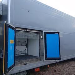 【格安目玉商品！！早い者勝ちです！】トラック アルミコンテナ 鍵付き 美品 バイク タイヤ パーツ 置き場 ガレージ