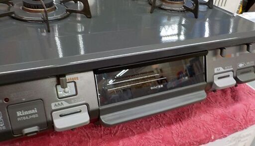 リンナイ ガスコンロ 都市ガス用 左強火 RT64JHS-L 2017年製