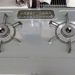 リンナイ LPガス用 ガステーブル RT64JHS-L 2017年製 グレー 高温炒めボタン 左強火 水無し片面焼きグリル　西岡店