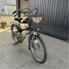 328★岐阜発　昭和レトロ△ナショナル△CAPTAIN/子供用自転車△20インチ/変速無し/カゴ変形等有り/防犯有り/デコチャリ/現状品　R6.4/11★