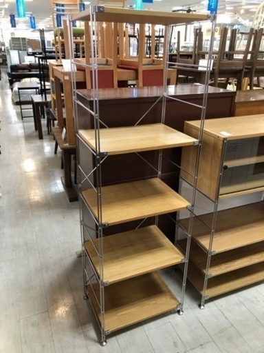 取りに来れる方限定！無印良品のステンレスユニットシェルフです！