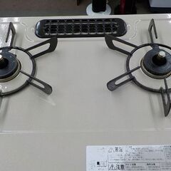 リンナイ 都市ガス用 ガステーブル 2022年製 KG34NPCBR ベージュ 右強火 水無し片面焼きグリル　西岡店