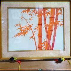 【値引】刺繍で描いた 竹林です